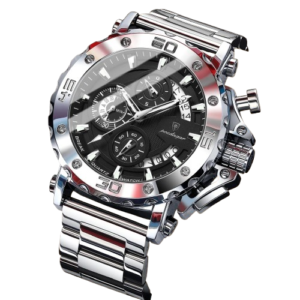 Men’s Luxury Quartz Watch – Chronograph, Luminous, Waterproof