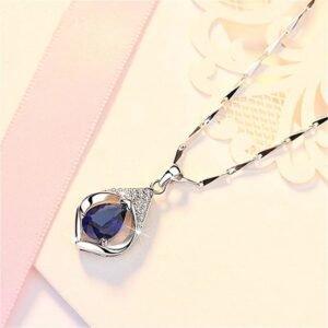 Elegant Sapphire Pendant – 925 Silver Jewelry